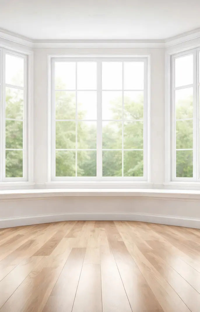 Classic White Bay Window