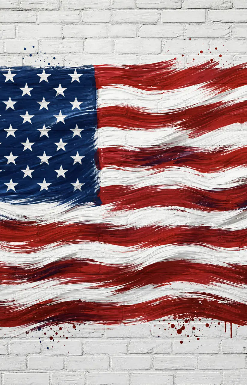 Painted American Flag