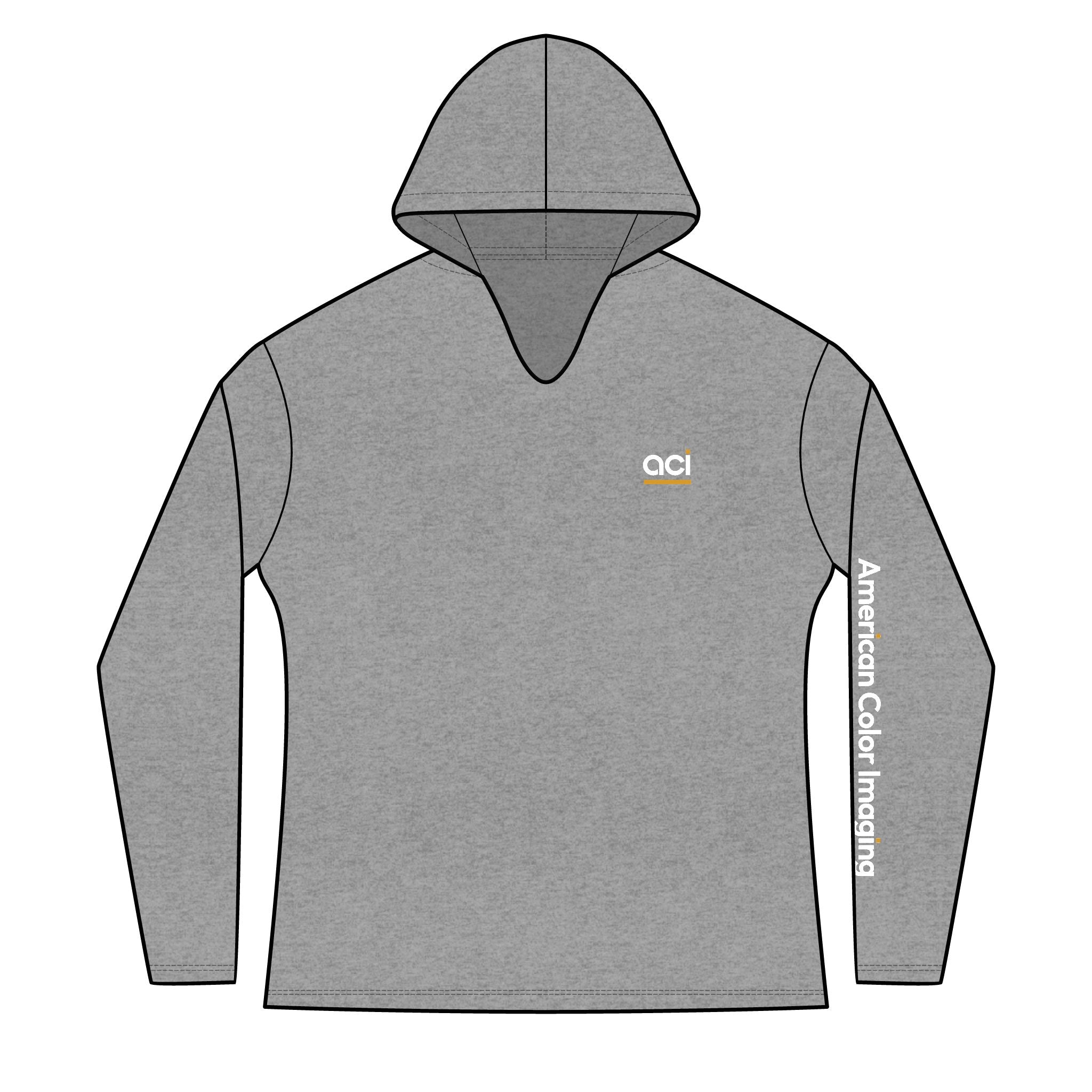 ACI "Negative. Never." Long Sleeve Lightweight Hoodie