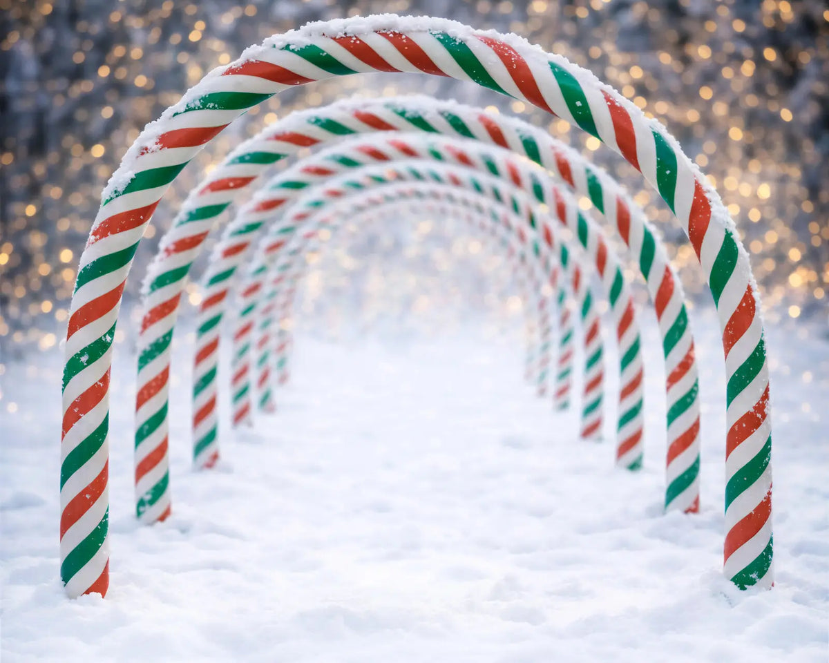 Green Red Candy Cane Arch