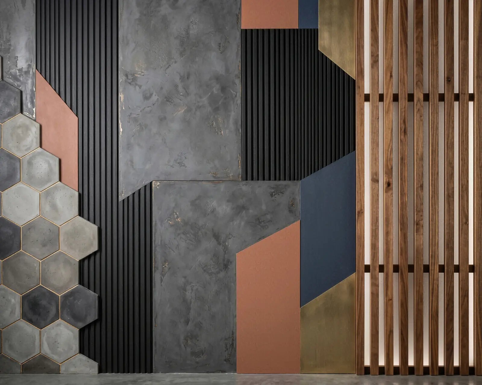 Laura Dark Modern Wall Display