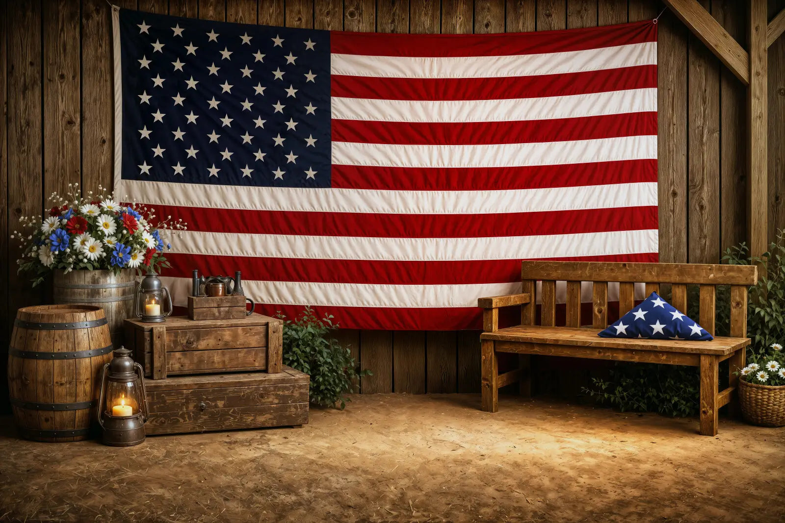 Rustic American Heritage Wide