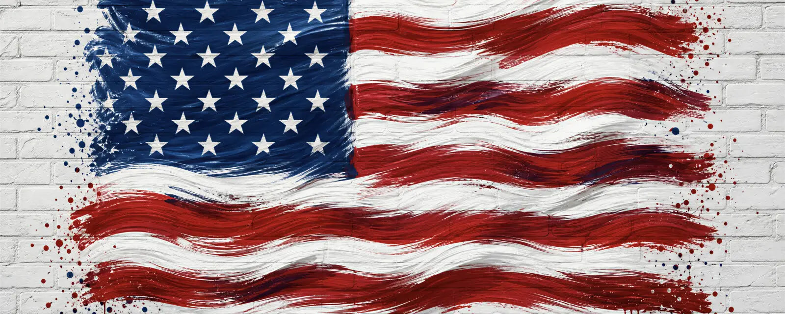Painted American Flag