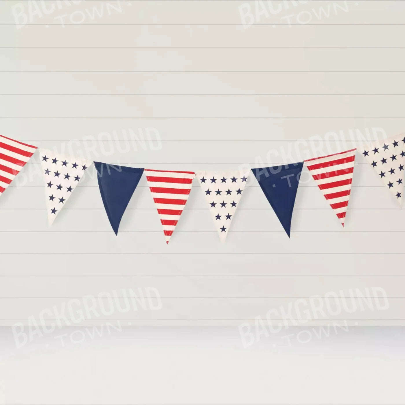 4Th Of July Banner 8X8 Fleece ( 96 X Inch ) Backdrop