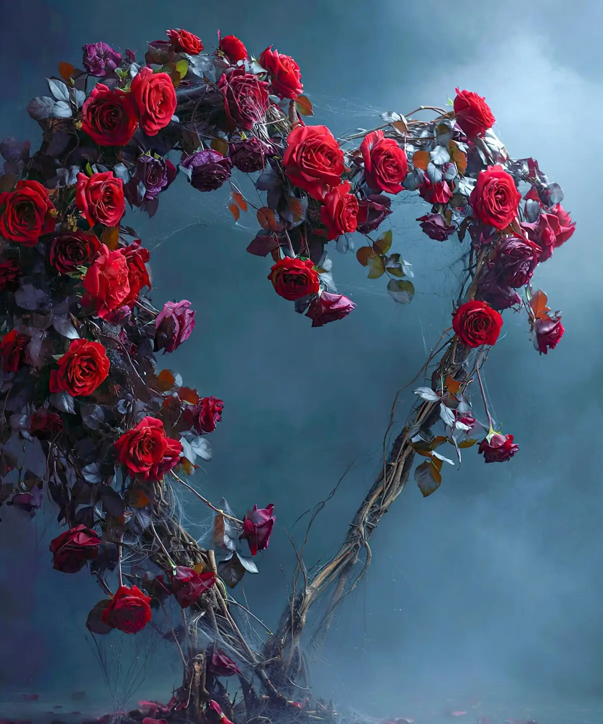 Blue Red Purple Backdrop for Photography