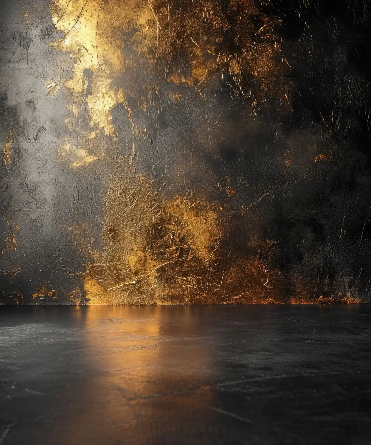 Black and Gold Luxury Backdrop for Photography