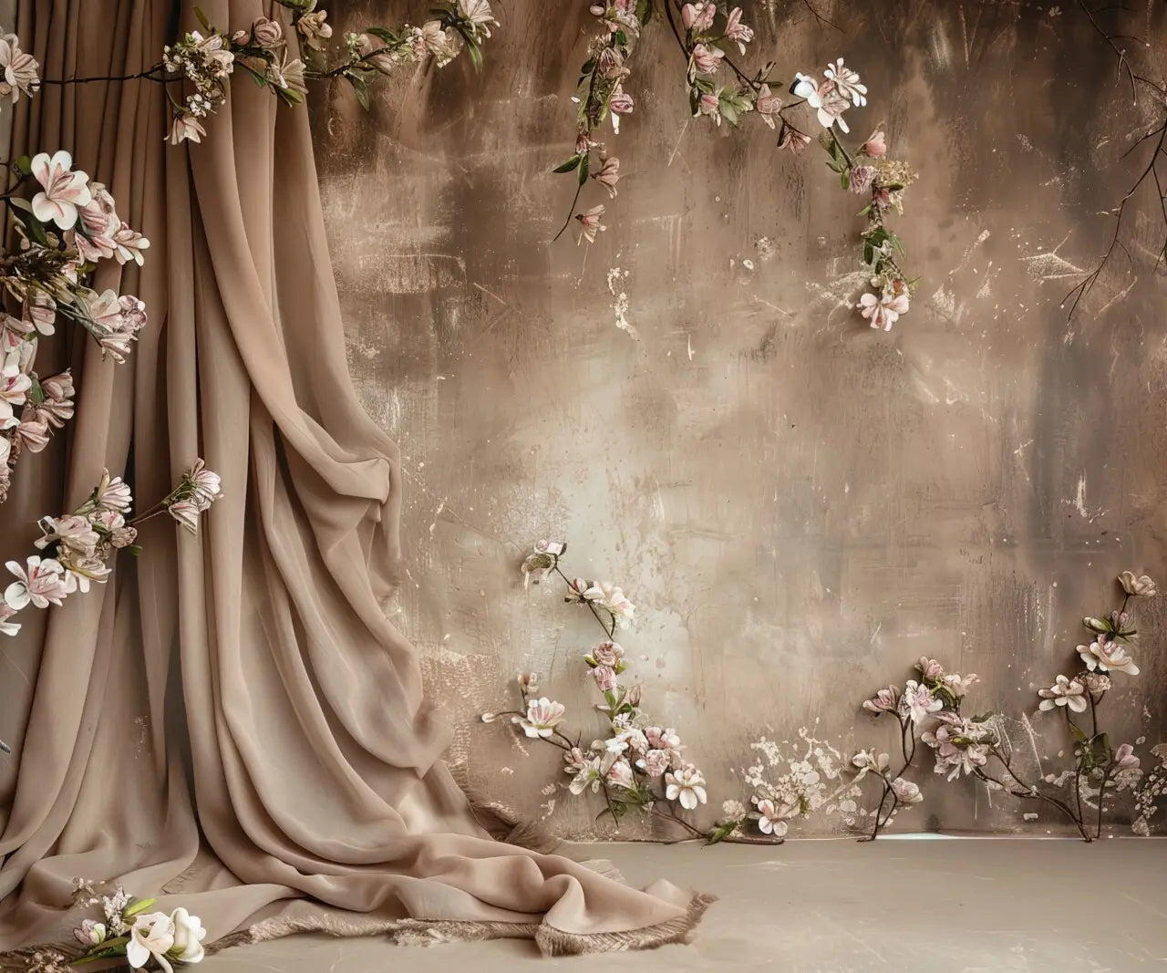 Beige Brown Backdrop for Photography