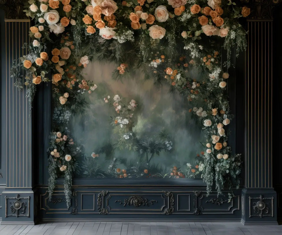 Midnight Floral Wall