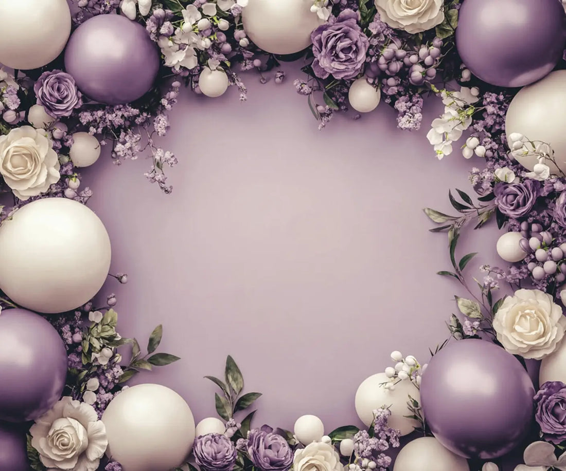 Purple White Backdrop for Photography
