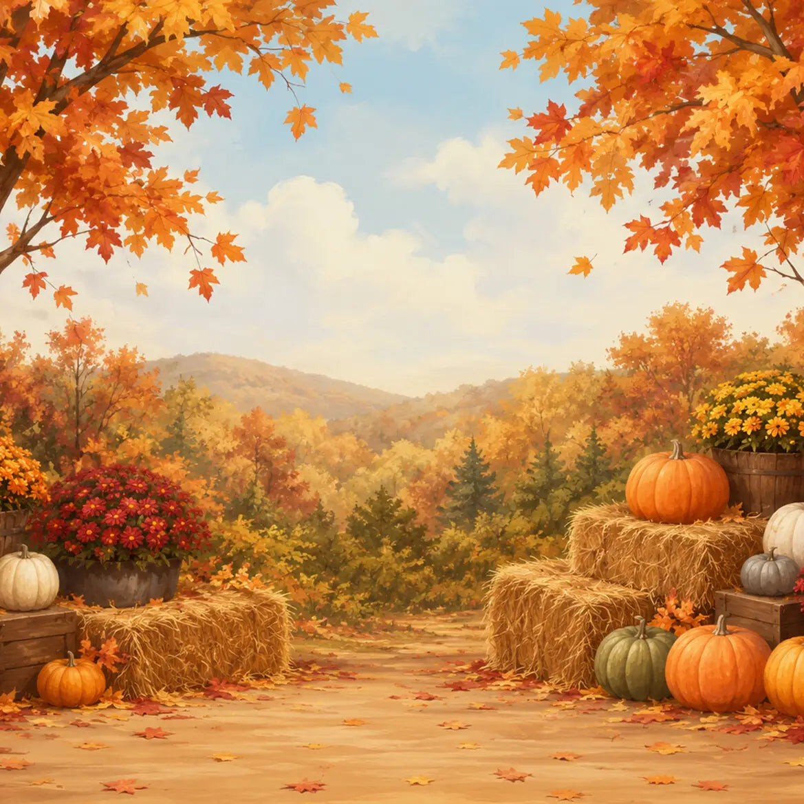 A View Of Fall Foliage