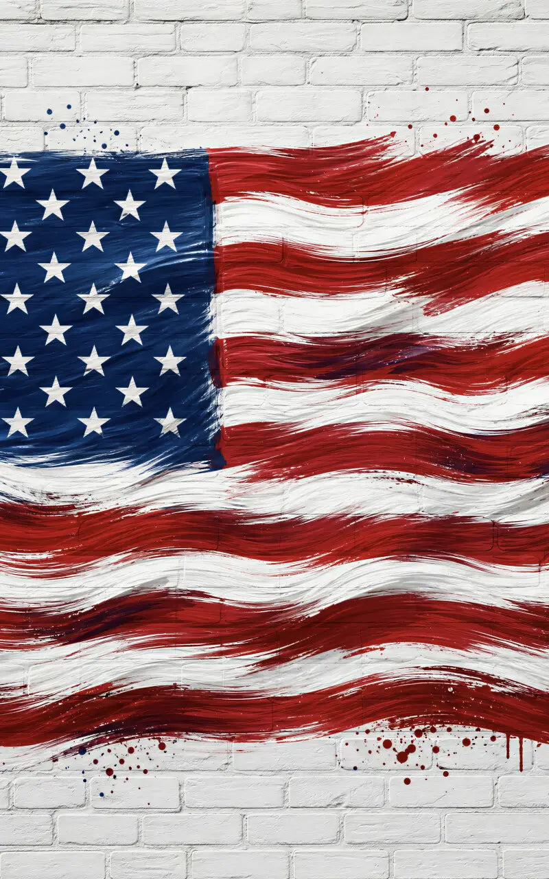 Painted American Flag