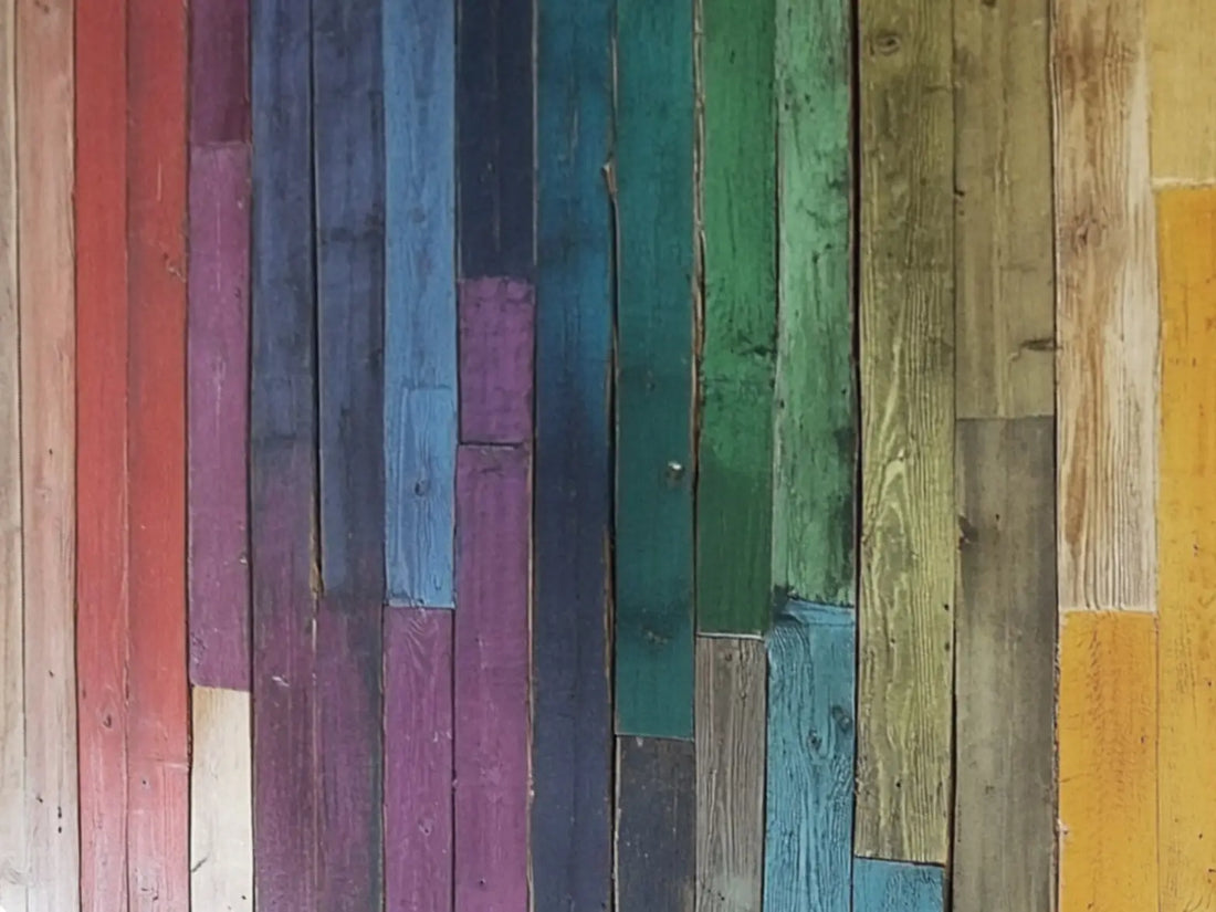 Rustic Rainbow Planks
