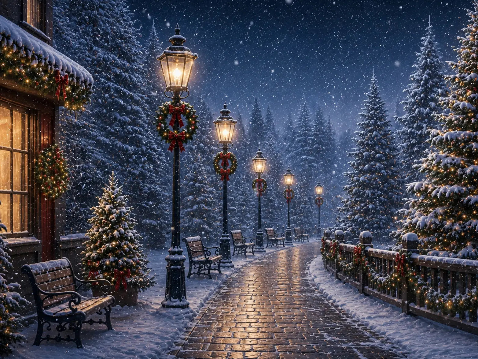 Evening Winter Stroll