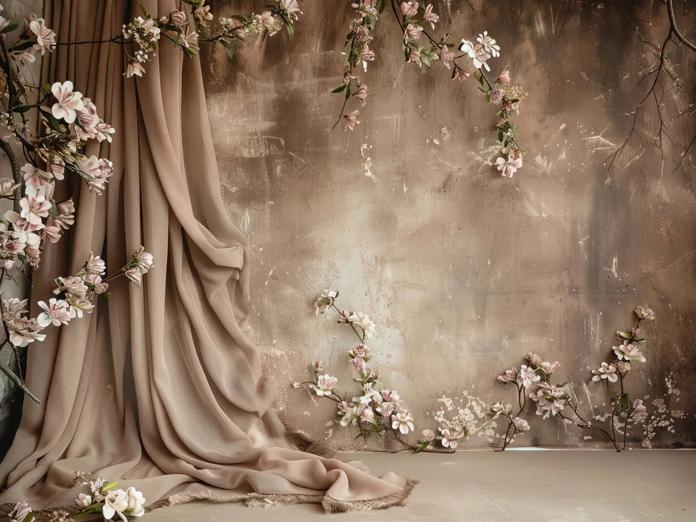 Elegant Beige Drapery