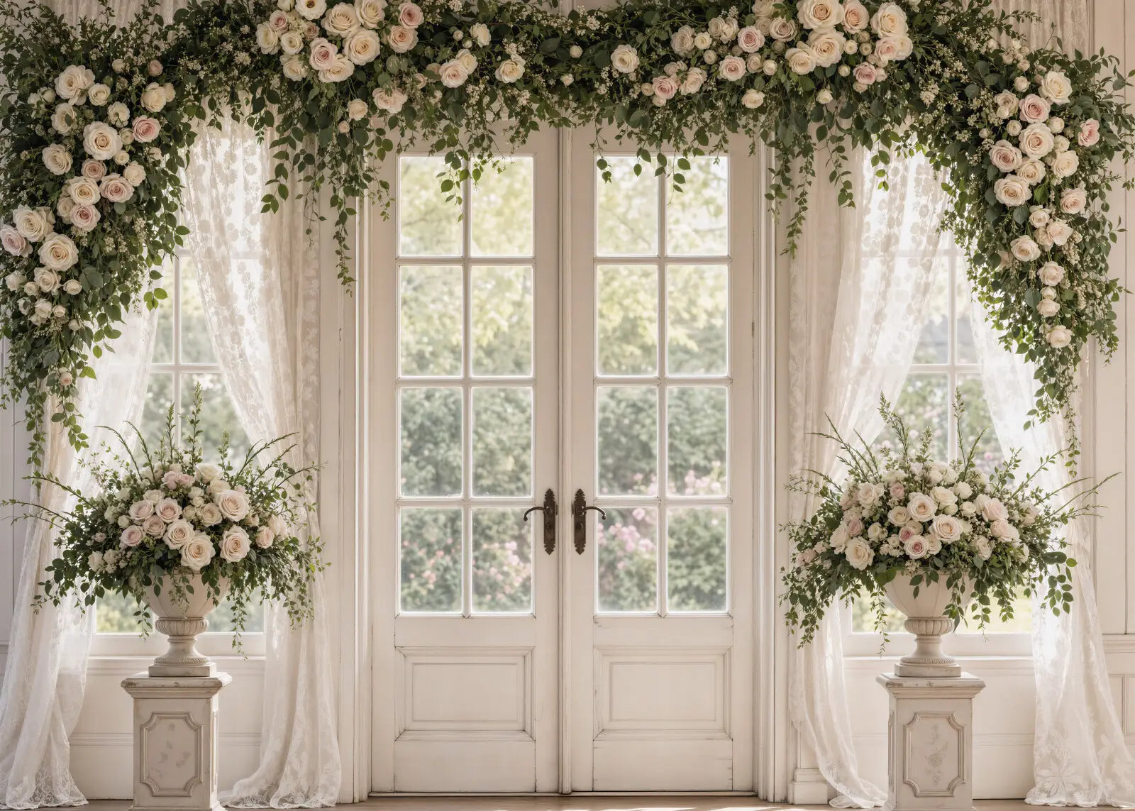 Rose Garden Chateau Window