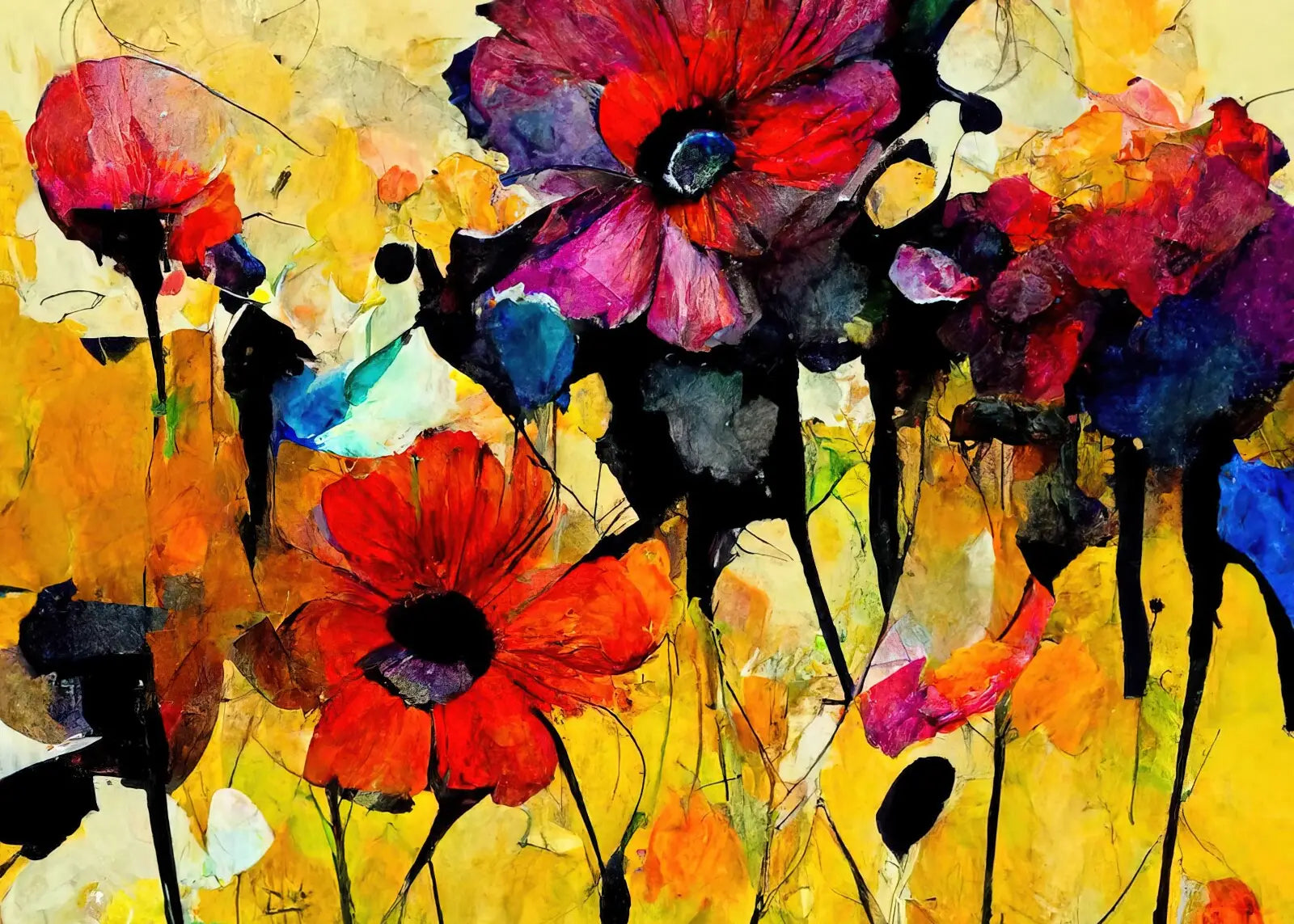 Colorful Flower Field