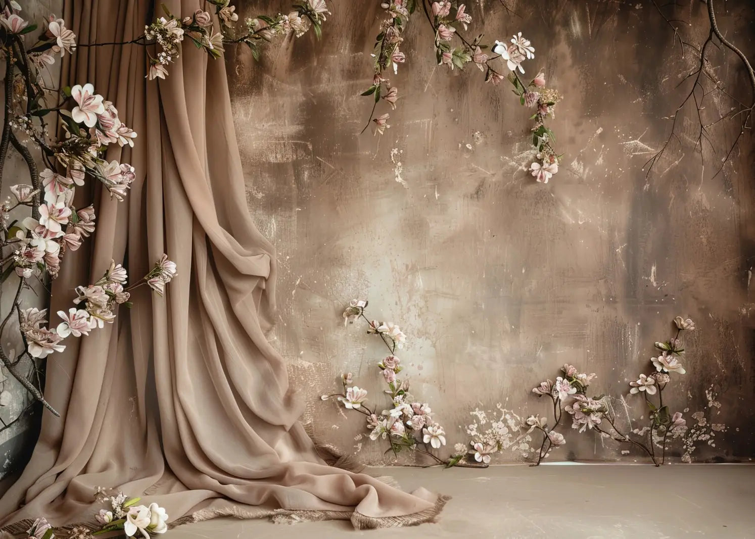 Elegant Beige Drapery