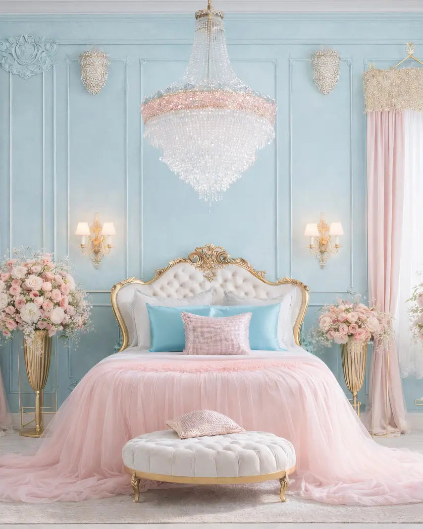 Elegant Pastel Bedroom