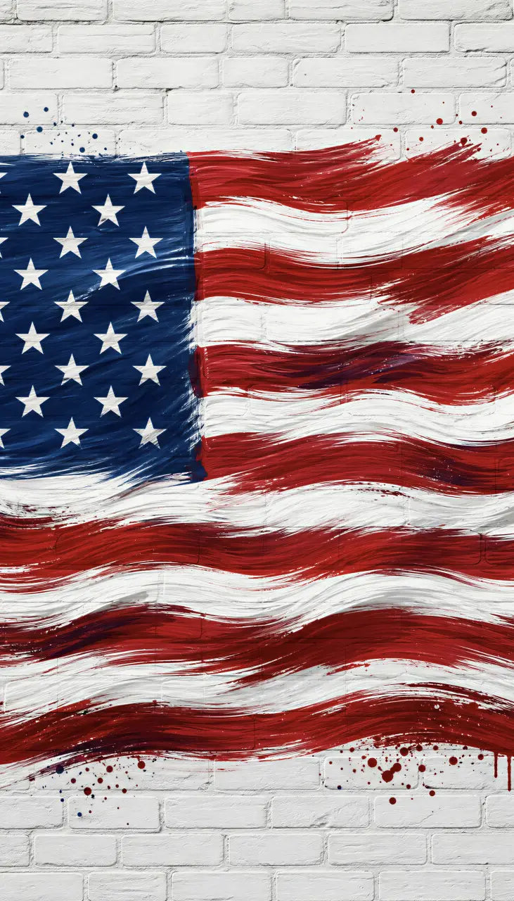 Painted American Flag