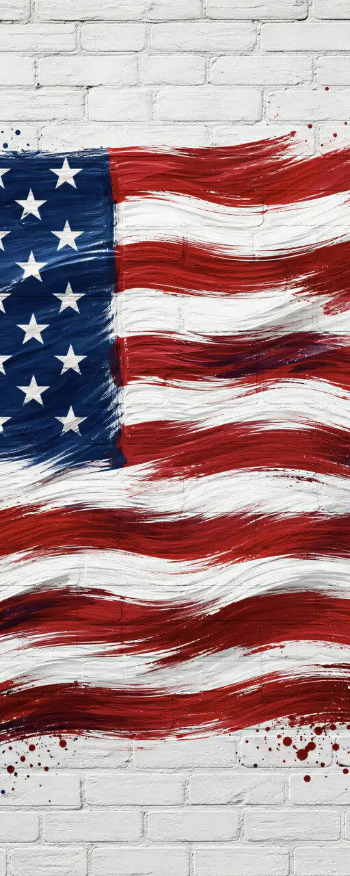 Painted American Flag
