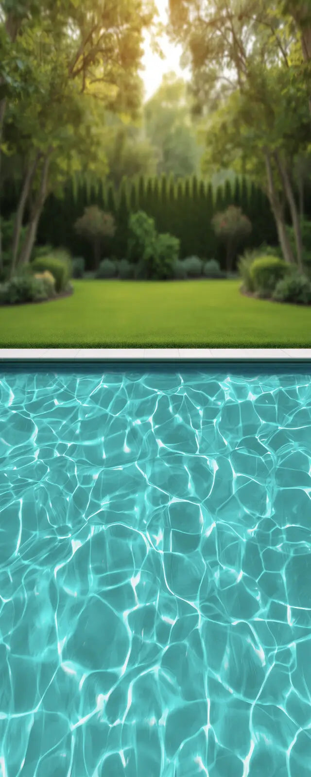 Backyard Summer Pool Sweep