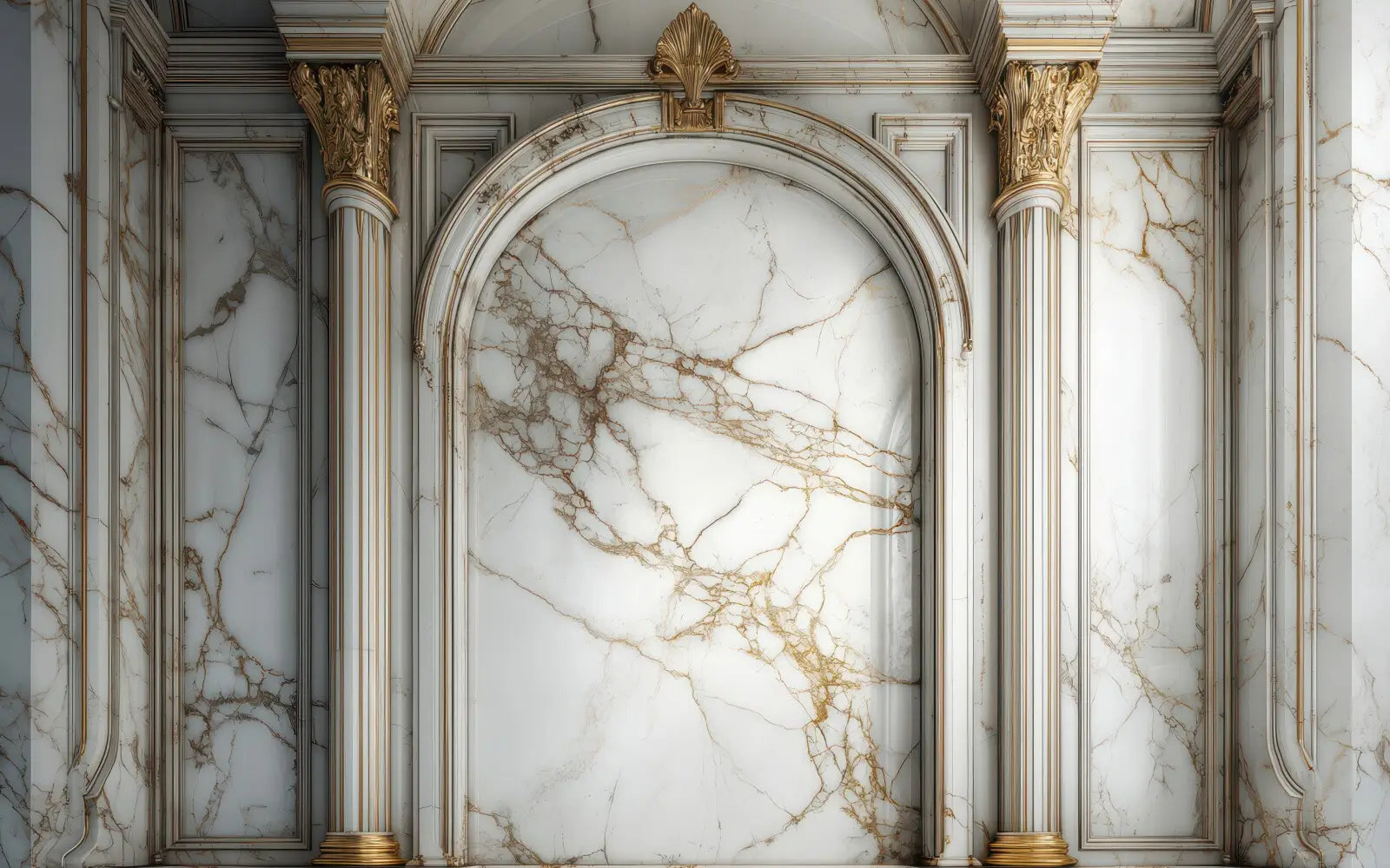 White Marble Wall 2