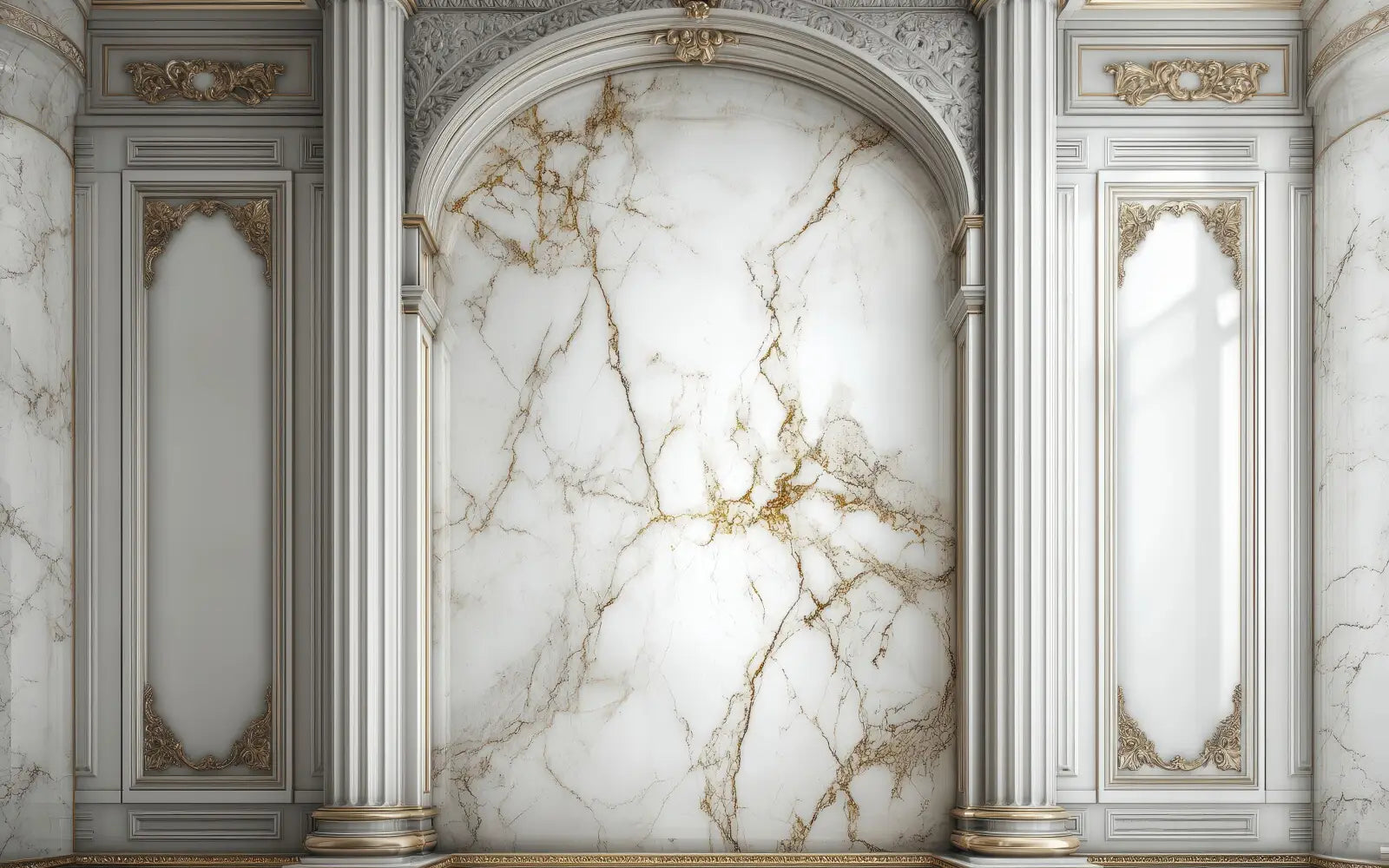 White Marble Wall 1