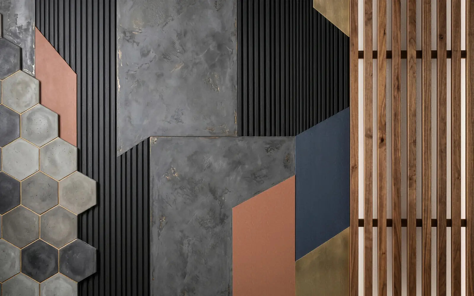 Laura Dark Modern Wall Display