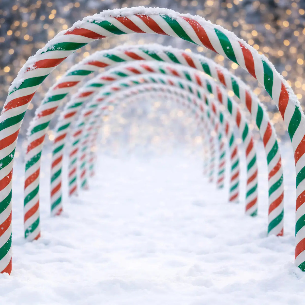 Green Red Candy Cane Arch