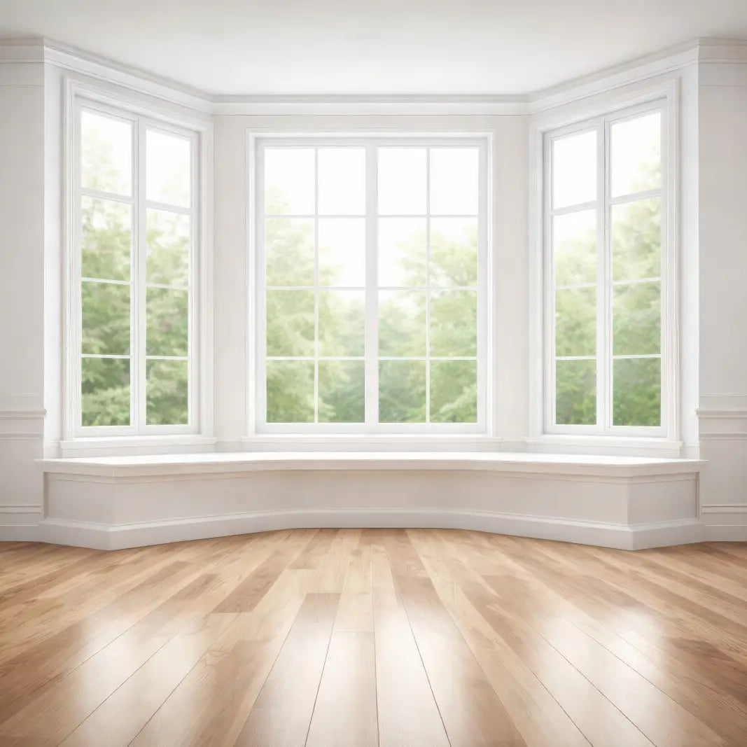 Classic White Bay Window