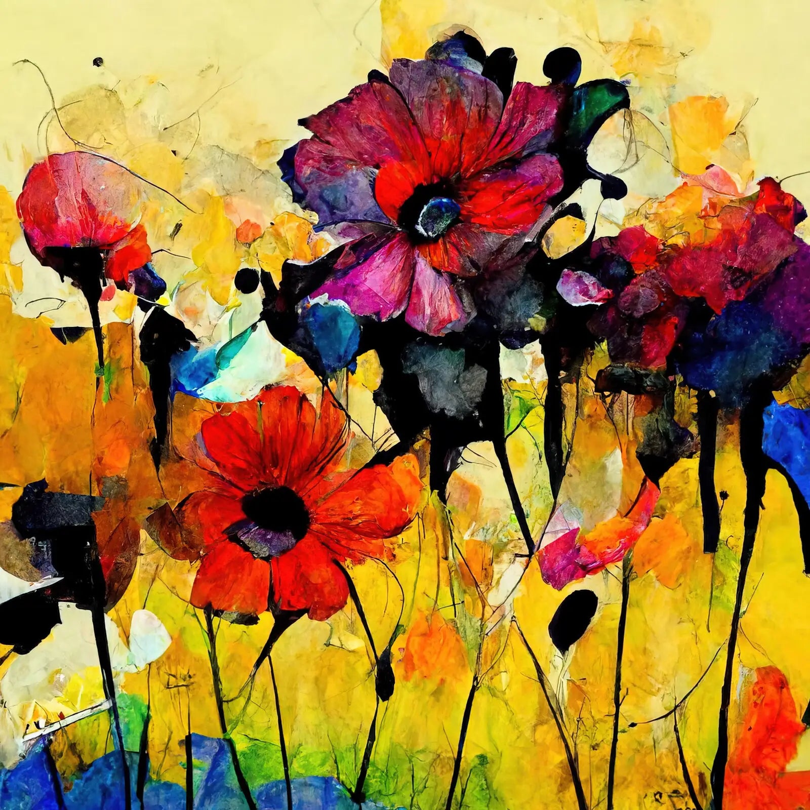 Colorful Flower Field