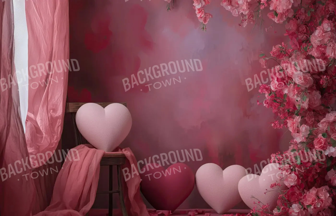 A Gathering Of Hearts 14’x9’ UltraCloth (168 x 108 inch) Backdrop