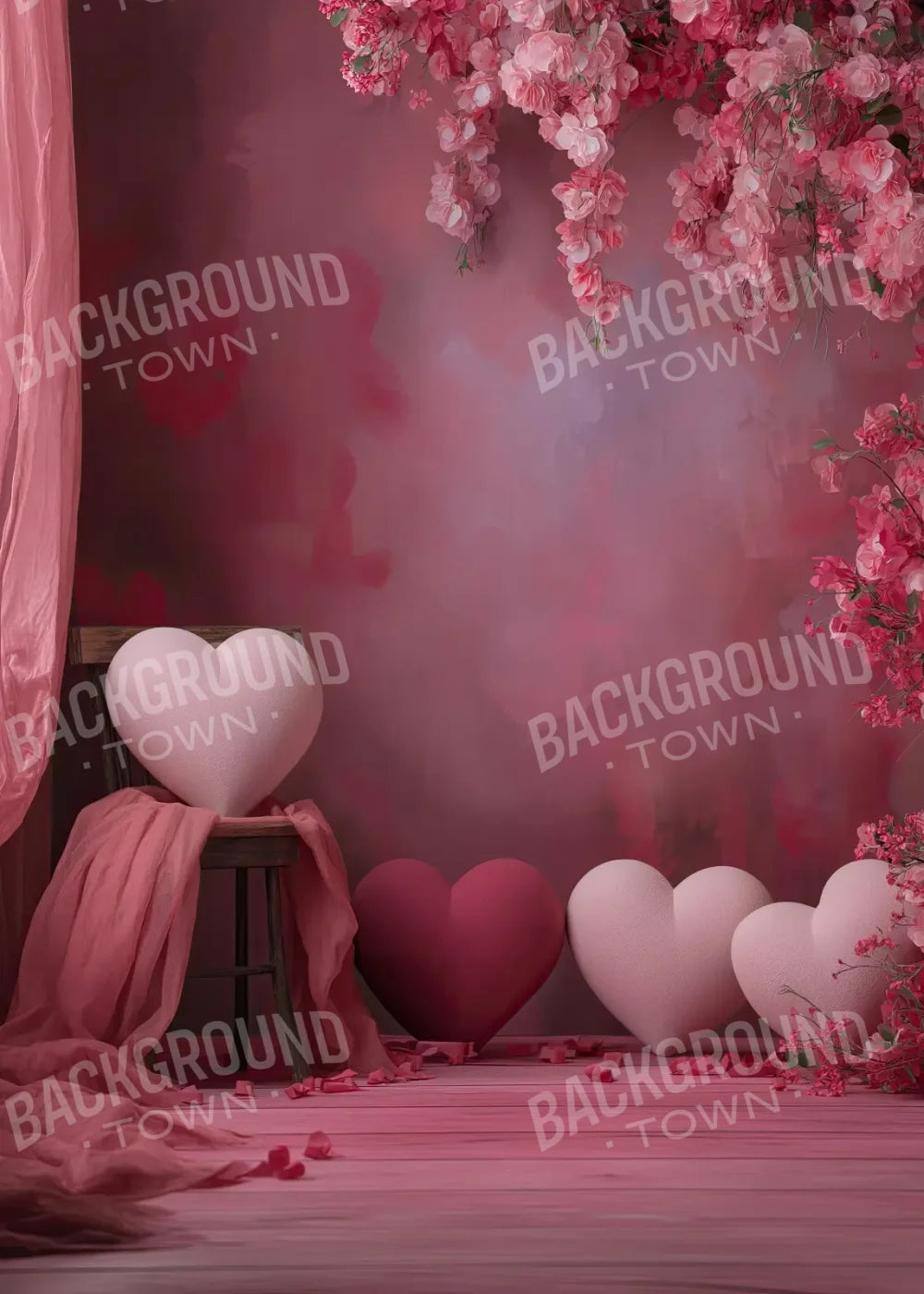 A Gathering Of Hearts 5’x7’ UltraCloth (60 x 84 inch) Backdrop