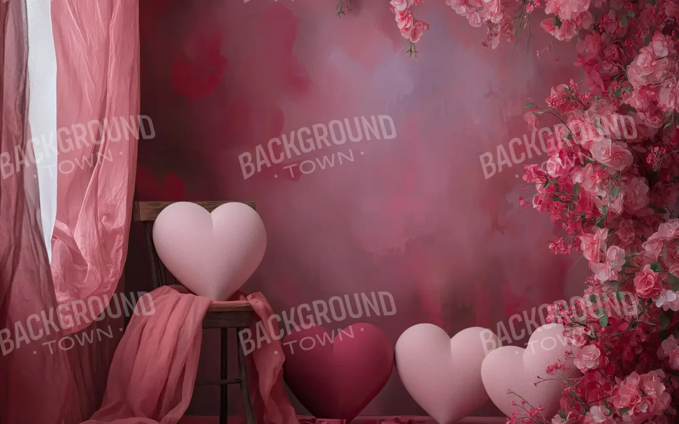A Gathering Of Hearts 8’x5’ UltraCloth (96 x 60 inch) Backdrop