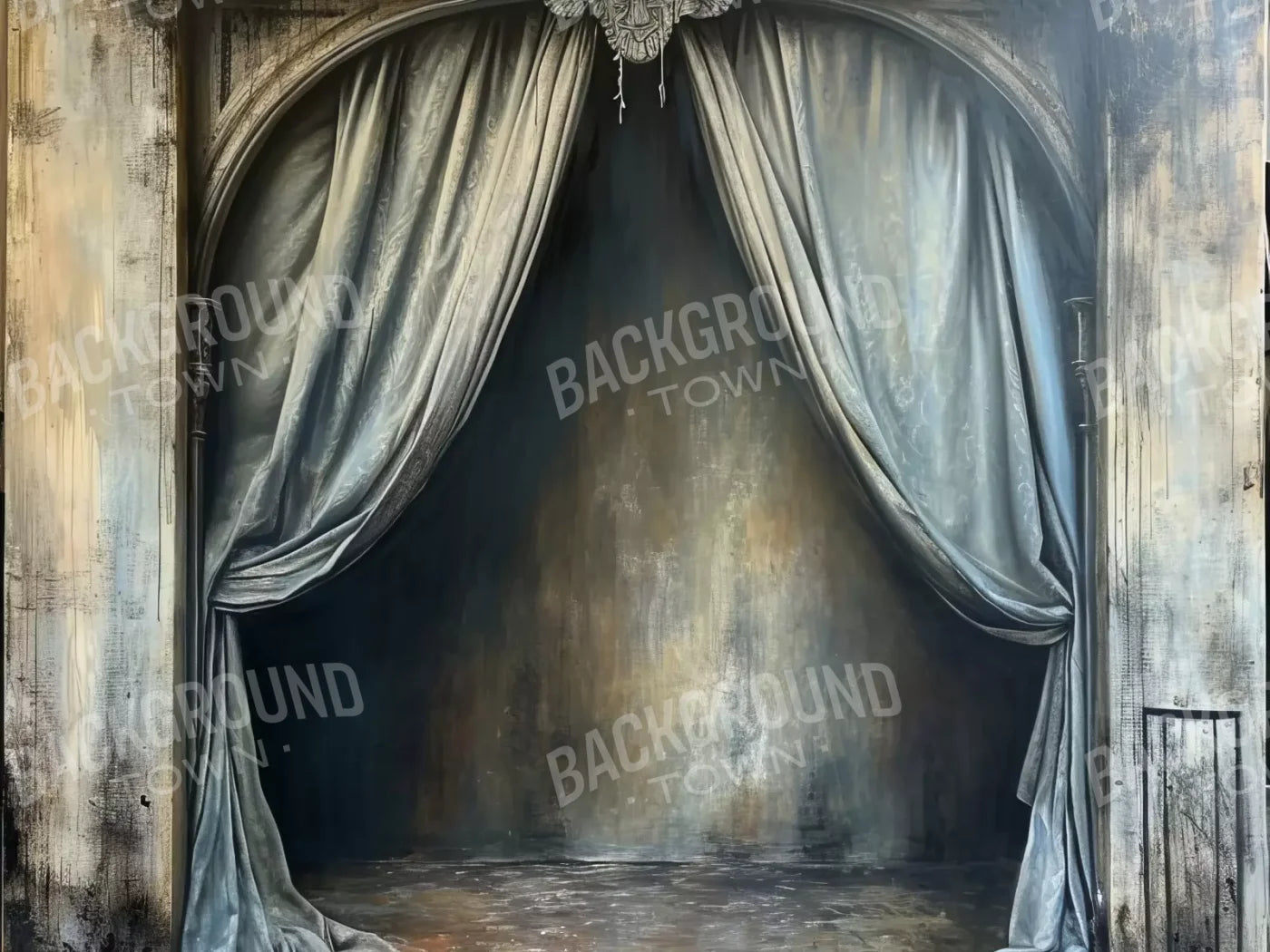 Abandoned Bed Alcove 6’8X5’ Fleece (80 X 60 Inch) Backdrop