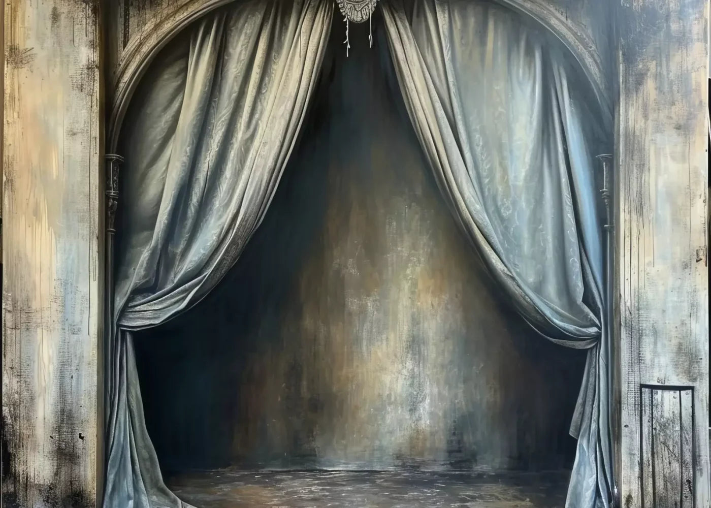 Abandoned Bed Alcove 7’X5’ Ultracloth (84 X 60 Inch) Backdrop