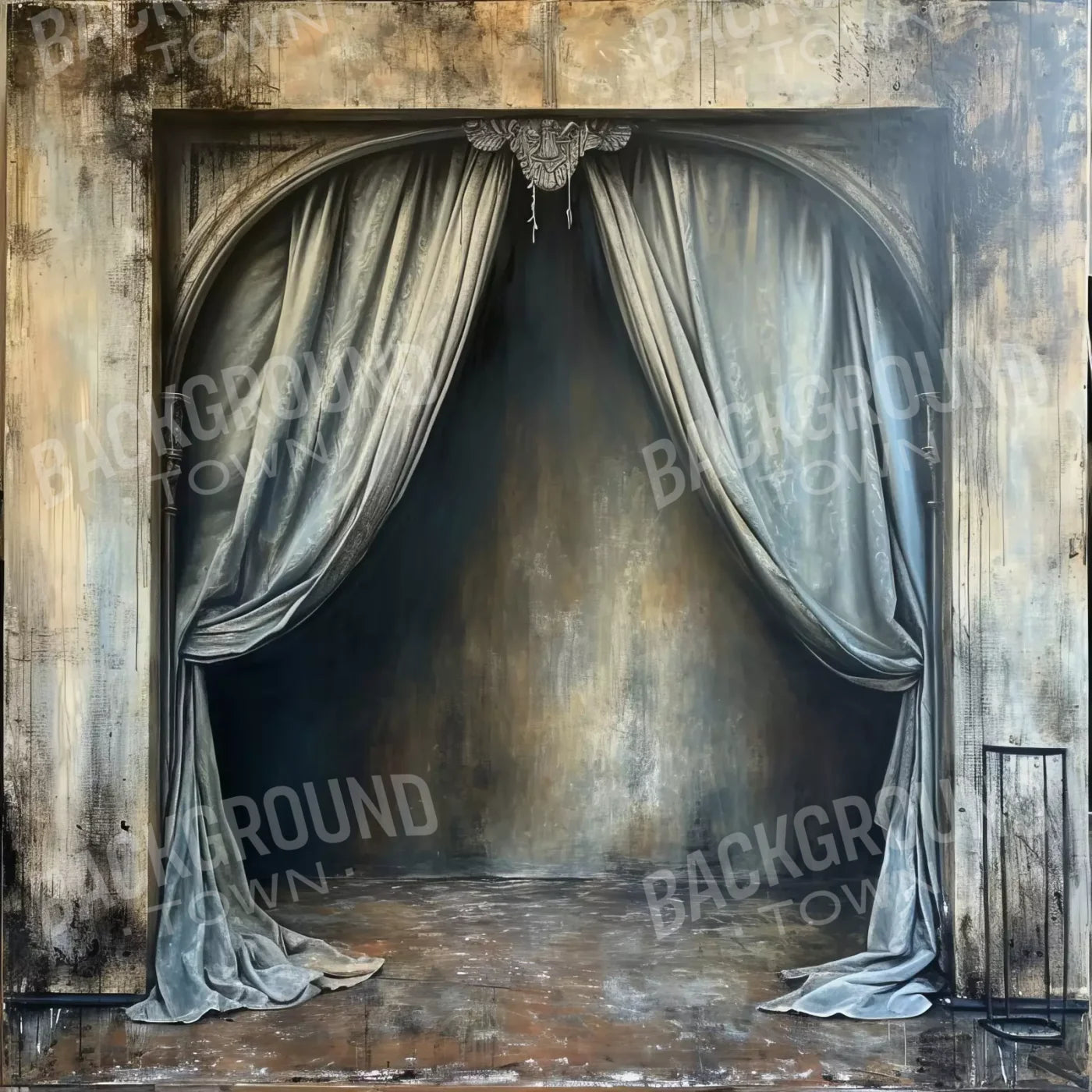 Abandoned Bed Alcove 8’X8’ Fleece (96 X Inch) Backdrop