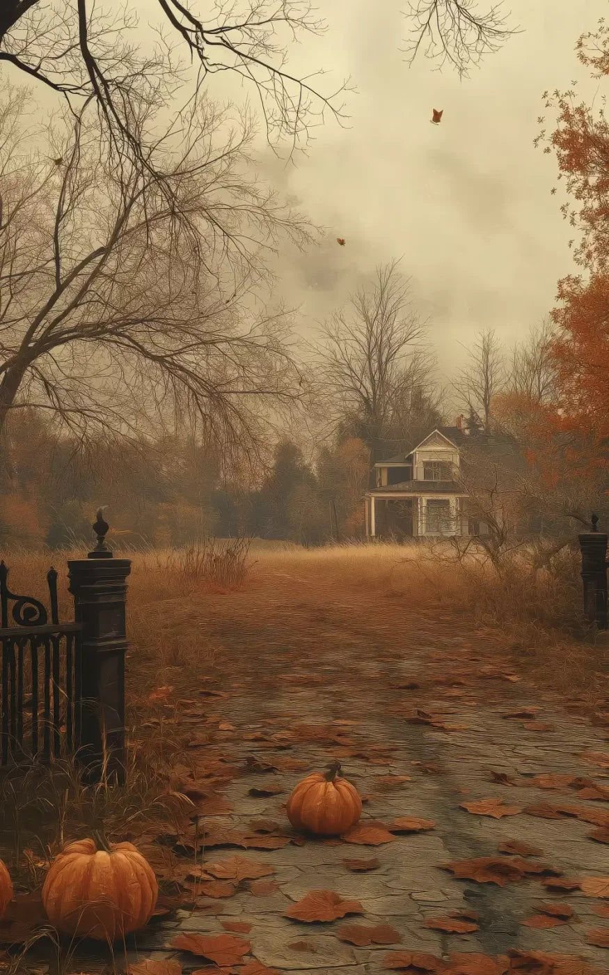 Abandoned Fall Drive 5’X8’ Ultracloth (60 X 96 Inch) Backdrop