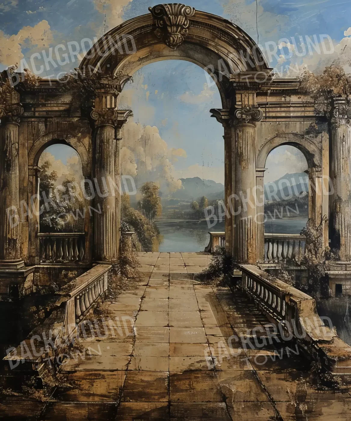 Brown Elegant Fine Art Backdrop for Photography