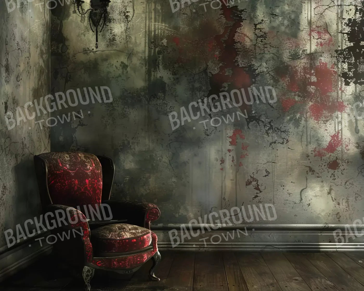 Abandoned Gothic 10’X8’ Fleece (120 X 96 Inch) Backdrop