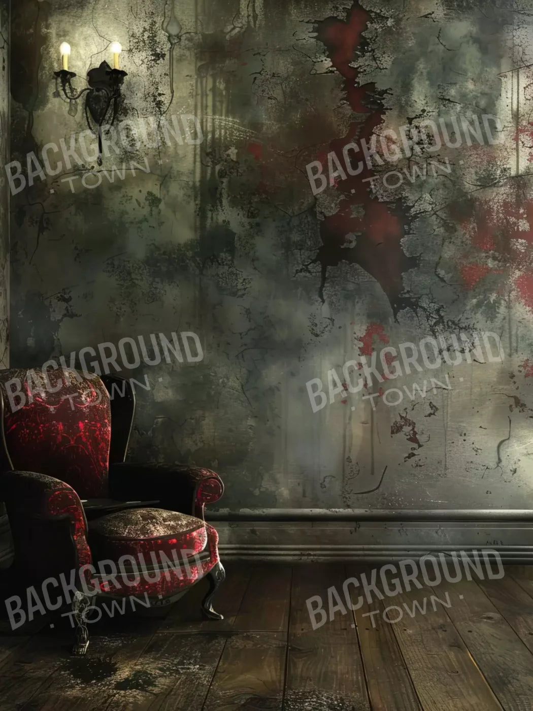 Abandoned Gothic 6’X8’ Fleece (72 X 96 Inch) Backdrop