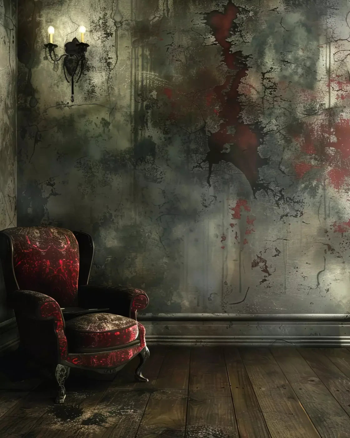 Abandoned Gothic 8’X10’ Fleece (96 X 120 Inch) Backdrop