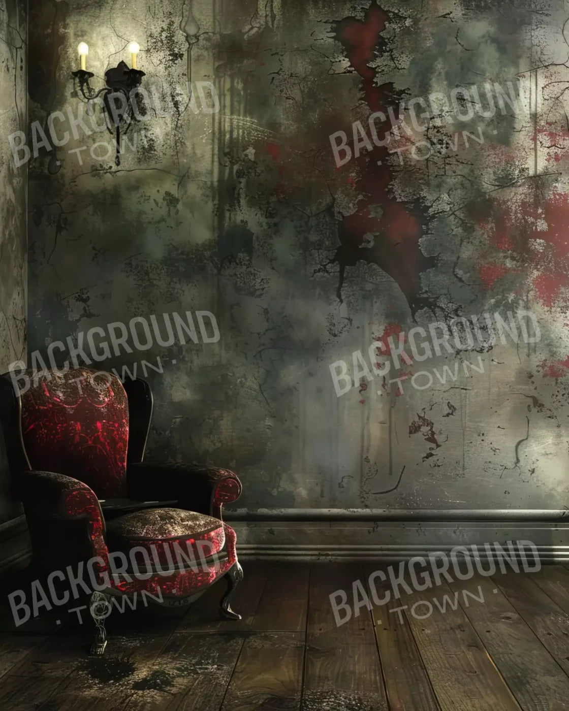 Abandoned Gothic 8’X10’ Fleece (96 X 120 Inch) Backdrop