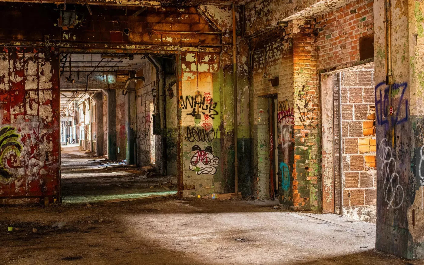 Abandoned Halls 14X9 Ultracloth ( 168 X 108 Inch ) Backdrop