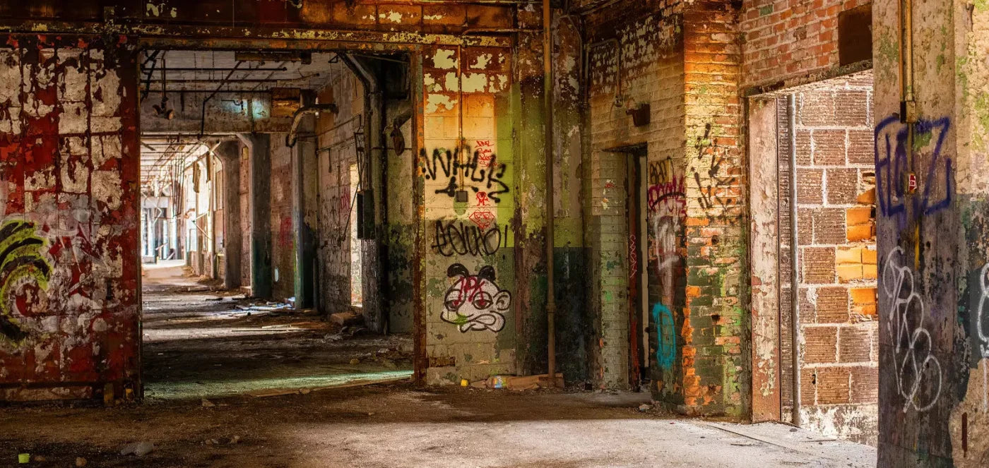 Abandoned Halls 16X8 Ultracloth ( 192 X 96 Inch ) Backdrop