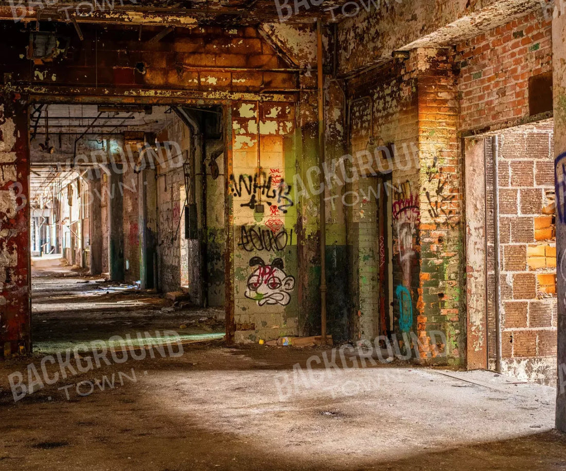 Abandoned Halls 5X42 Fleece ( 60 X 50 Inch ) Backdrop