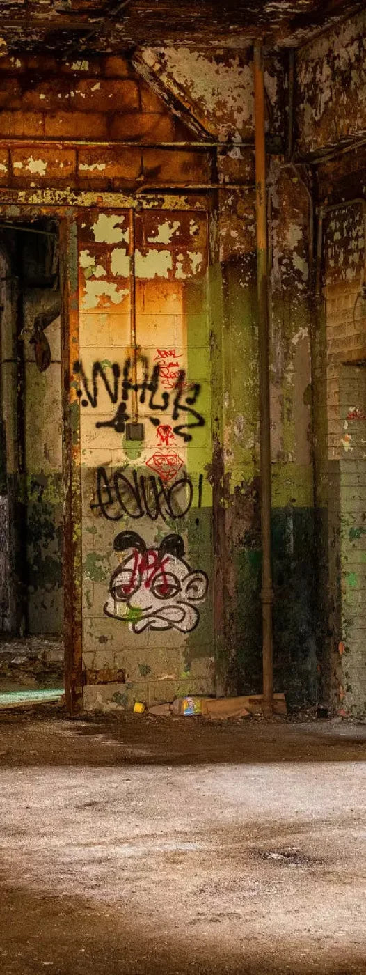 Abandoned Halls 8X20 Ultracloth ( 96 X 240 Inch ) Backdrop