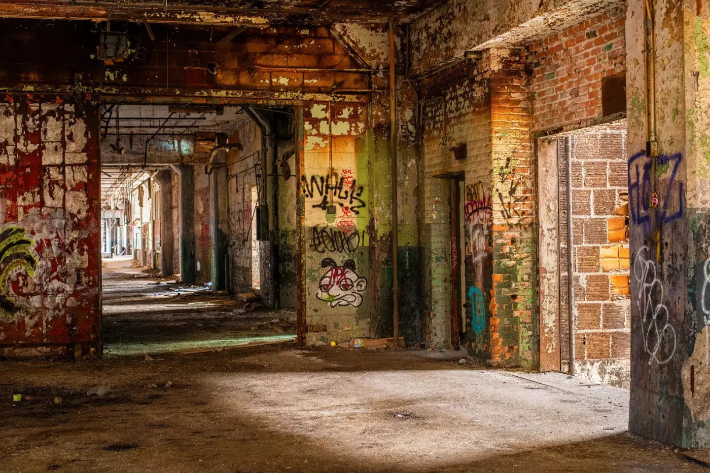 Abandoned Halls 8X5 Ultracloth ( 96 X 60 Inch ) Backdrop