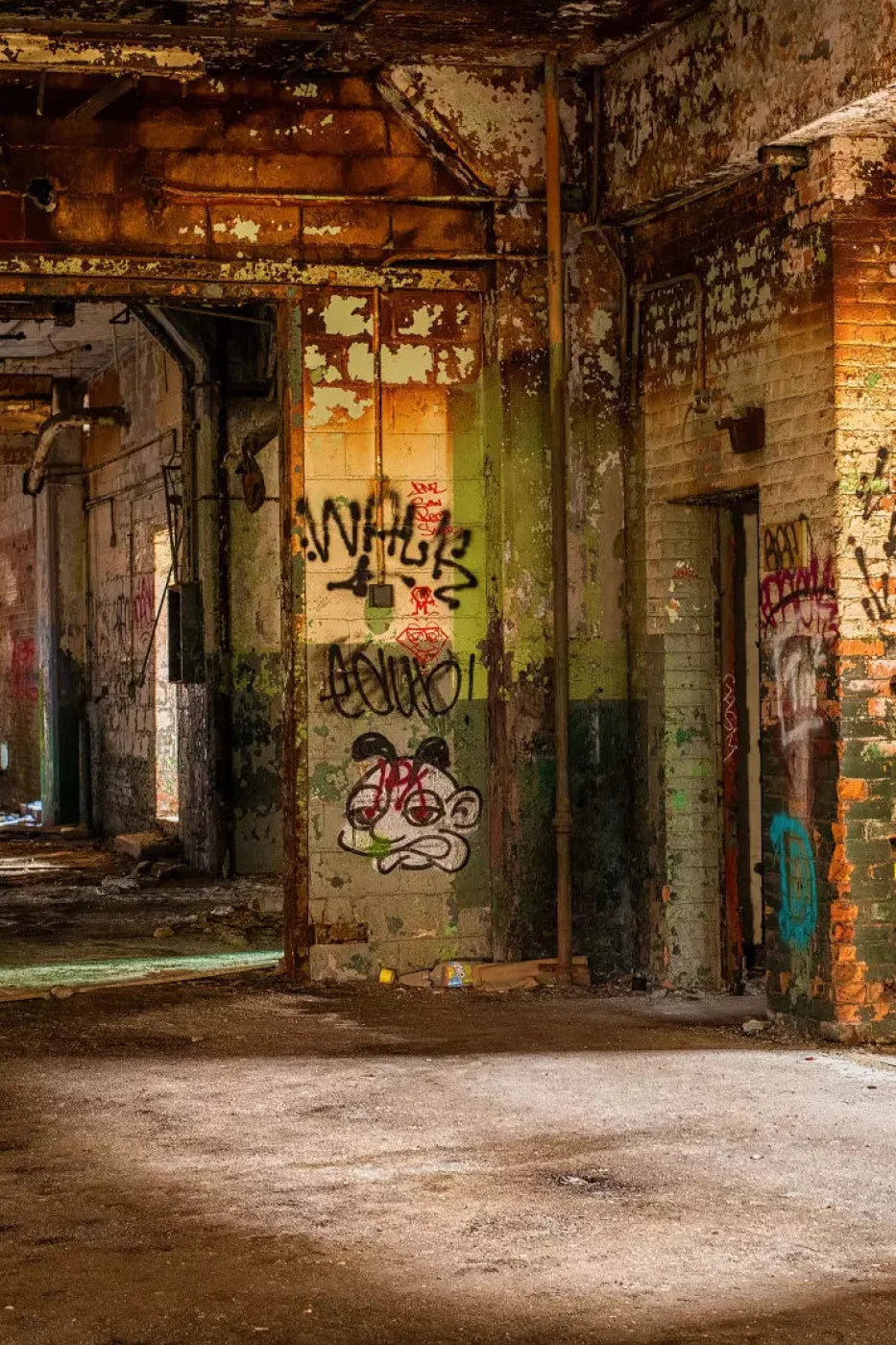 Abandoned Halls 5X76 For Lvl Up Backdrop System ( 60 X 90 Inch )