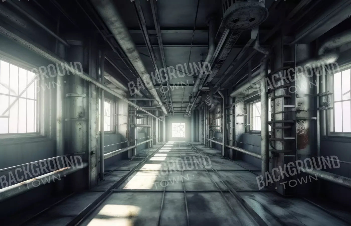Abandoned Station 12X8 Ultracloth ( 144 X 96 Inch ) Backdrop